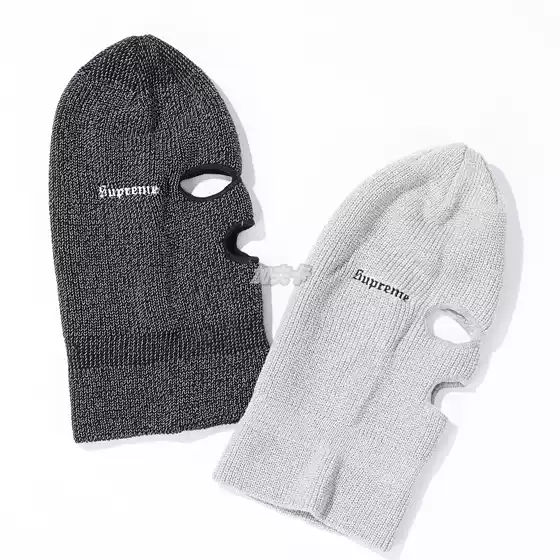 In Stock Supreme 23Fw Reflective Balaclava Reflective Cycling Warm Headgear and Face Mask