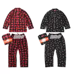 Supreme 25FW Holiday Pajama Set - Cotton Flannel Christmas Pajamas