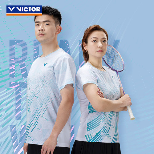 VICTOR/威克多胜利羽毛球服男款速干运动T恤专业比赛T-50013