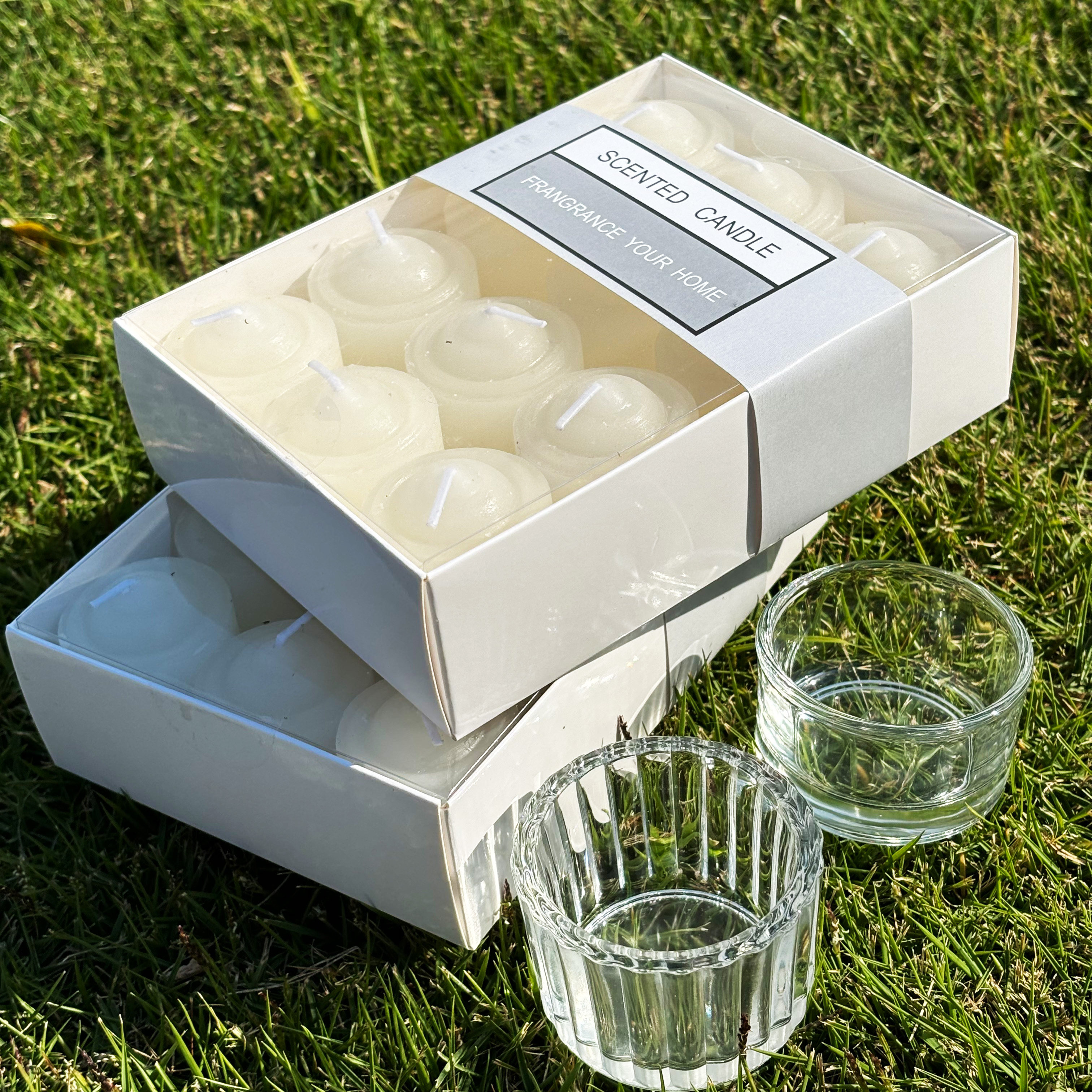 外贸出口客订沙龙香薰蜡烛无烟柠檬罗勒去异味