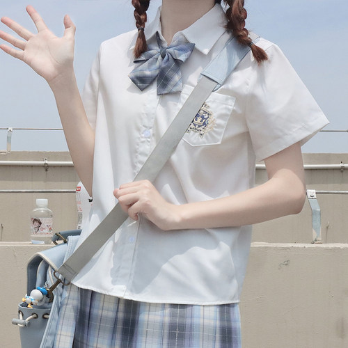 北璃酱日系jk单排扣衬衫学院风