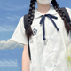 北璃酱日系jk制服原创 学院风校供女上衣JK 白衬衫 小花 纯色短袖