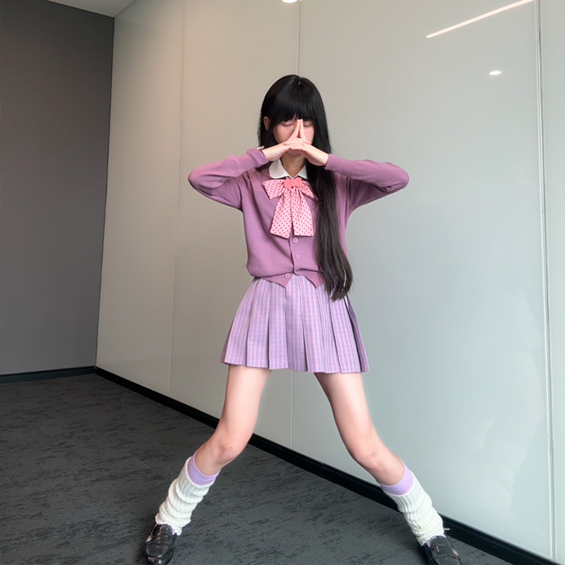 jk制服女学院风百褶裙高腰半身裙