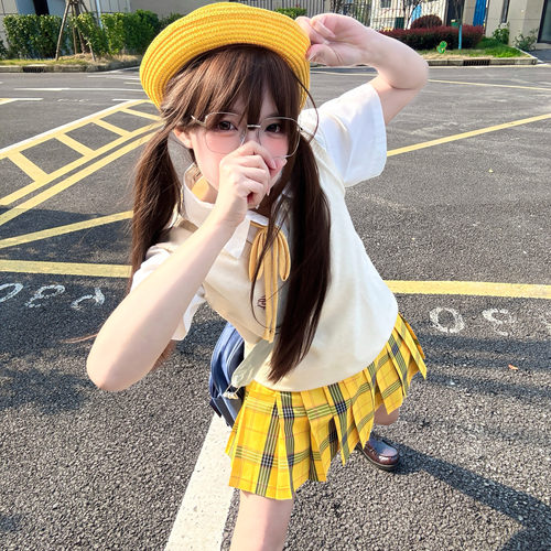北璃酱jk短裙制服女学院风校供感