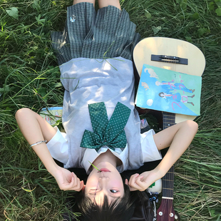 【藤】北璃酱日系原创正版jk制服格裙学院百褶半身短裙校供女学生