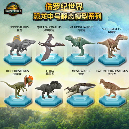 侏罗纪世界恐龙中号静态模型玩具
