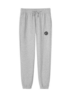 New Balance 男士徽章贴标束脚运动休闲长裤 MP23580-AG