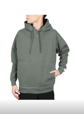 New Balance  纯色连帽抽绳长袖卫衣 男款 AMT25021-NSE