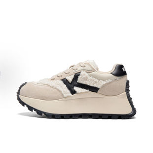 女舒适保暖防滑加绒增高厚底老爹鞋K0D85MC58CJ1-1118