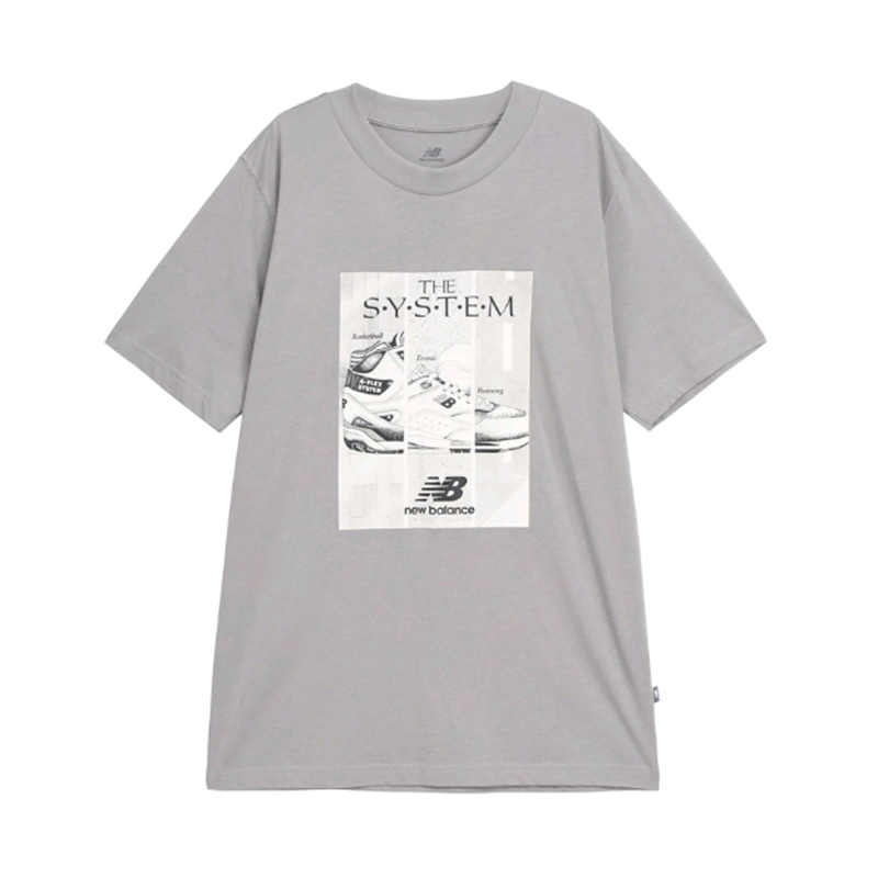 New Balance男运动休闲舒适透气短袖T恤MT41595-YST