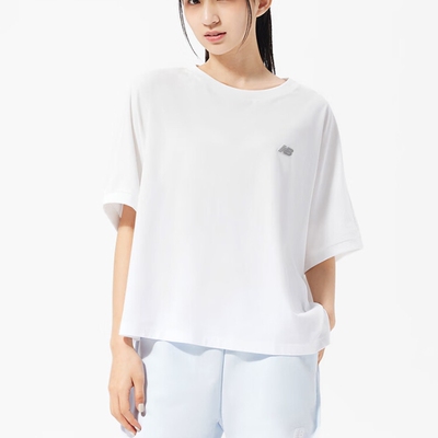 NEW BALANCENB女款夏季舒适简约宽松运动T恤5ED24612-WT