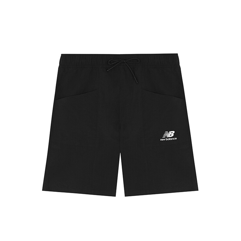 New Balance 男款运动休闲夏季跑步梭织短裤 AMS22378-BK