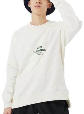 New Balance Logo男女运动休闲圆领卫衣 AMT14319-NMC