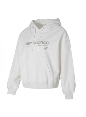 New Balance女子复古字母连帽套头宽松卫衣AWT41322-CIC