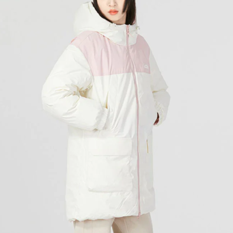 New Balance 女中长款双面穿连帽保暖羽绒服5PC44442-PKZ