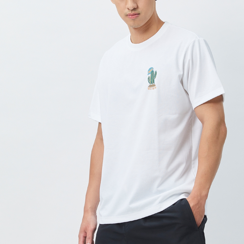 New Balance男运动休闲舒适透气短袖T恤AMT33356-WT