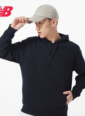 NEW BALANCE春季男女连帽时尚休闲运动卫衣AMT21570-BK