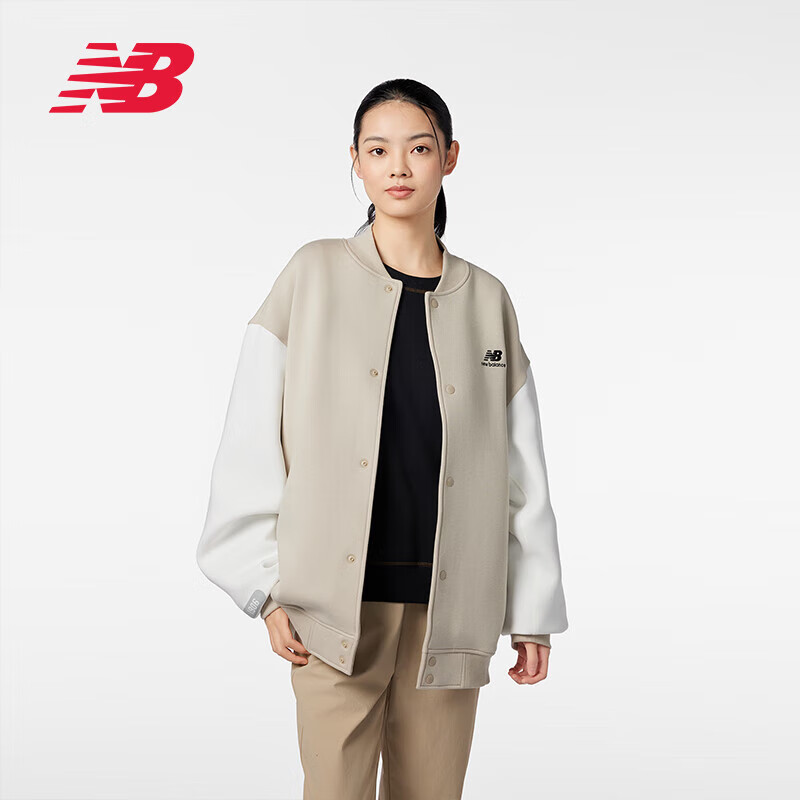 NEW BALANCE 男女同款 百搭休闲长袖运动夹克外套 6DD38361-LBE