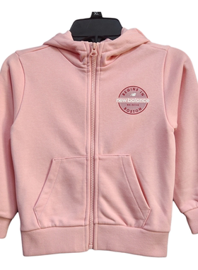 NEW BALANCE 女童春秋运动休闲连帽外套茄克4DA3E013-LPK