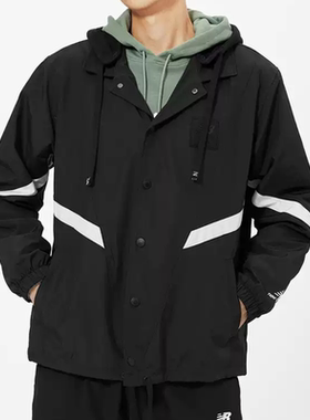 NEW BALANCE NB男款休闲时尚潮流运动夹克外套AMJ13361-BK