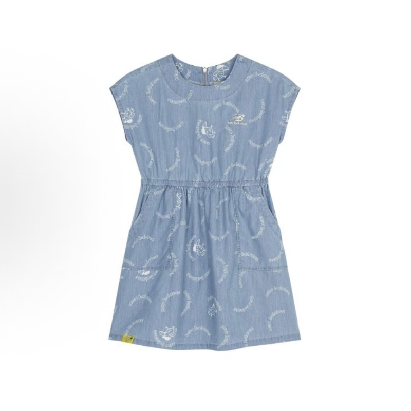 New Balance女童儿童运动休闲短袖连衣裙7KD21122-IN