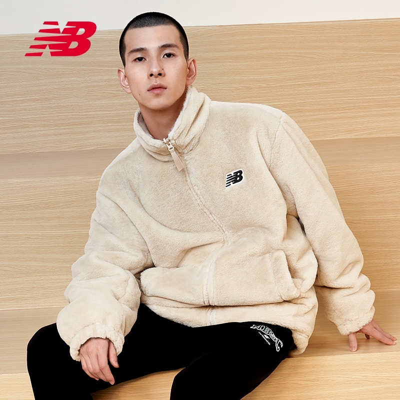 New Balance NB男女同款双面仿水貂毛保暖外套6DC43783-CRE