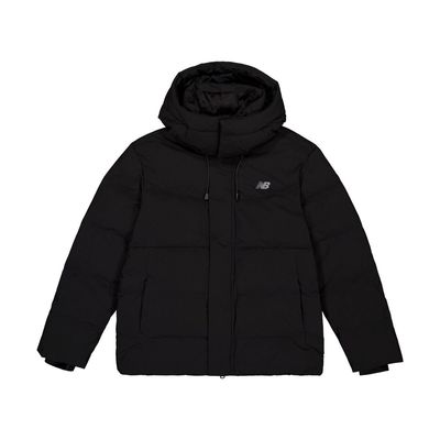NEW BALANCE男款冬季潮流时尚运动连帽羽绒服NPD46121-BK
