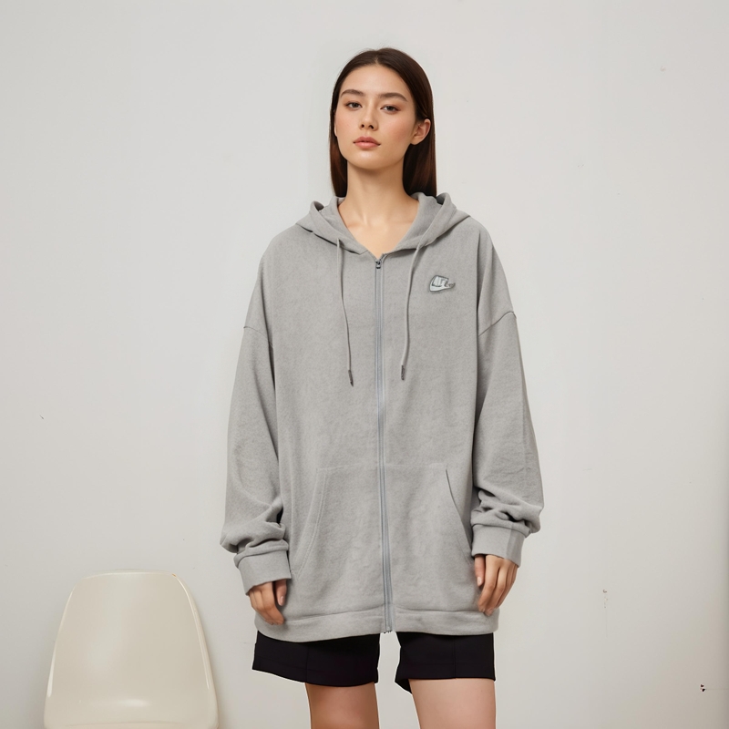 Nike/耐克 女子拉链开襟连帽衫运动休闲外套 CZ8360-141 AC2