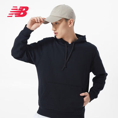 NEW BALANCE春季男女连帽时尚休闲运动卫衣AMT21570-BK