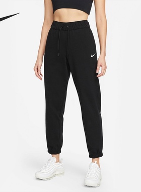 Nike_耐克 透气舒适系带松紧女子运动长裤DM6420-010