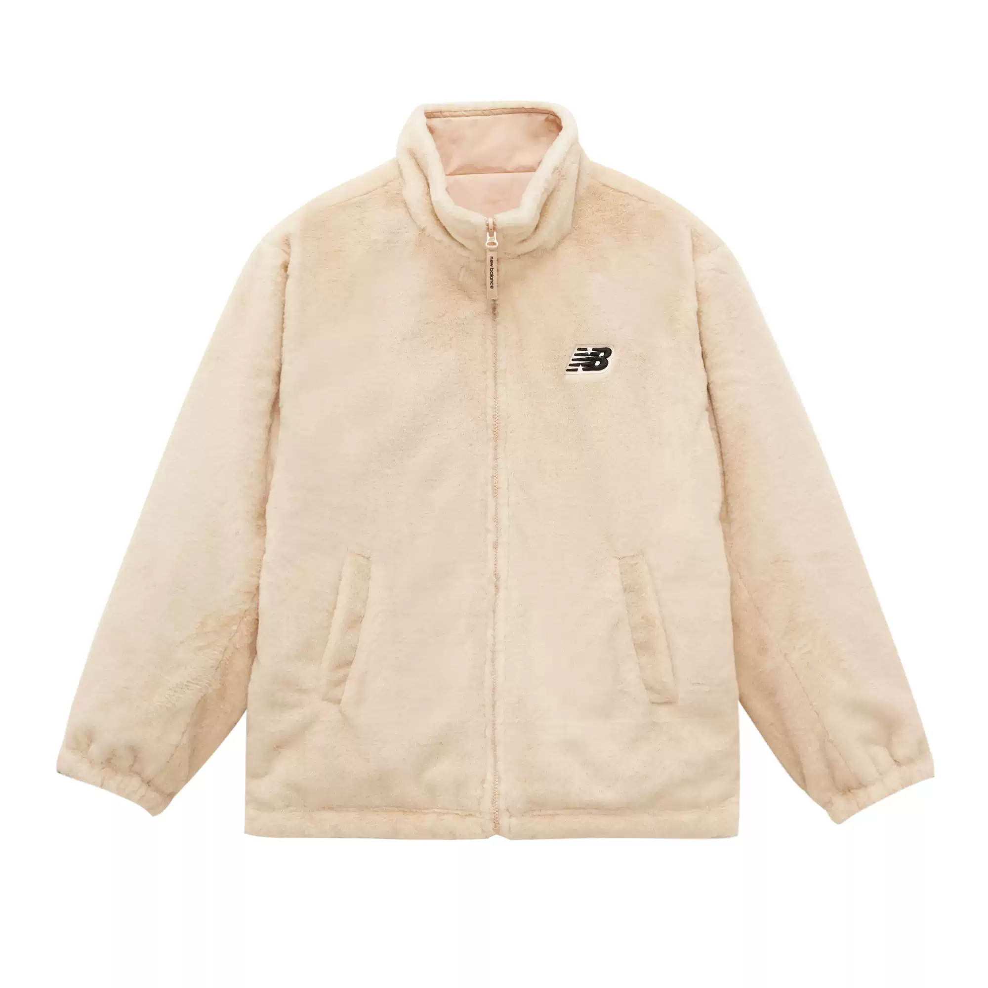 New Balance NB男女同款双面仿水貂毛保暖外套6DC43783-CRE,运动服/休闲服装,运动茄克/外套,淘宝优惠券,粉丝福利购,淘宝优惠卷