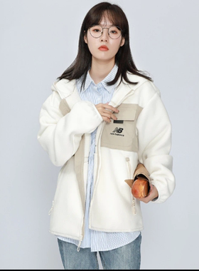 New Balance 男女舒适连帽工装外套夹克AMJ13382-MSU