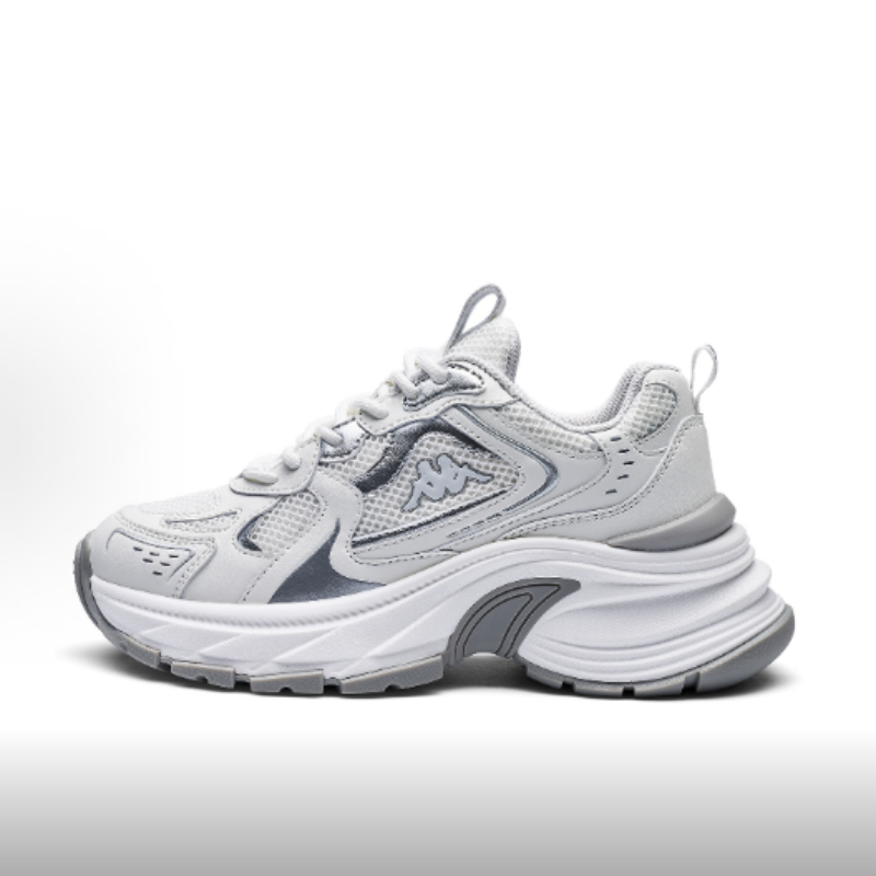 Kappa卡帕女款简约百搭舒适厚底低帮老爹鞋K0F25MC41CJ-012