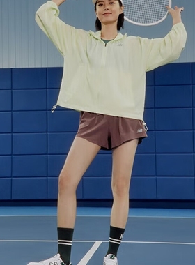 NEW BALANCE RC Short 3 女梭织运动速干短裤甘草褐色 WS41286-LI