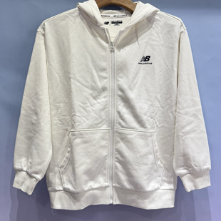 logo米白简约logo印花连帽外套4DC4S043 New 童装 新款 balance