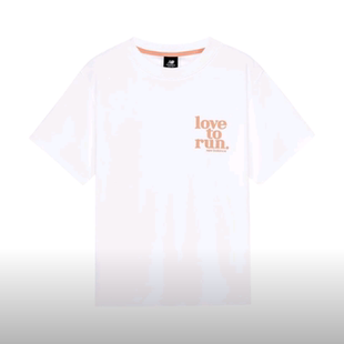 New Balance NB短袖女宽松纯棉休闲运动T恤AWT32302-WT