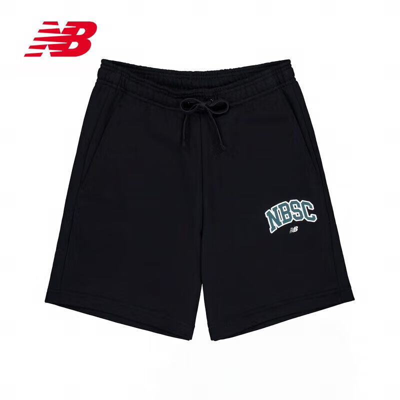 NEW BALANCE 运动裤男款潮流休闲运动短裤 AMS42318-BK