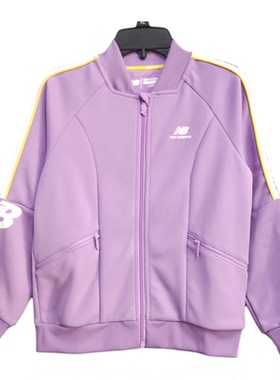 NEW BALANCE 女童春秋运动休闲连帽外套茄克4DA31012-VL