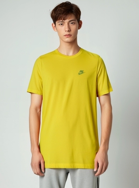 【正品】耐克男子中长版透气运动休闲短袖T恤 AR4997-765 AC2