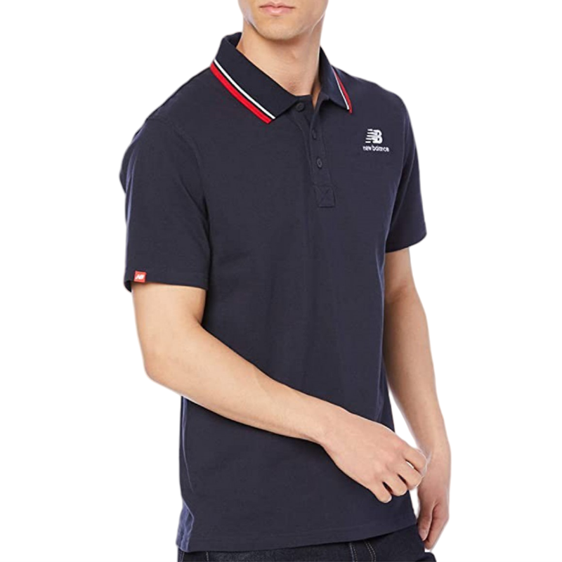 New Balance NB男子舒适休闲百搭Polo衫短袖T恤MT01983-ECL