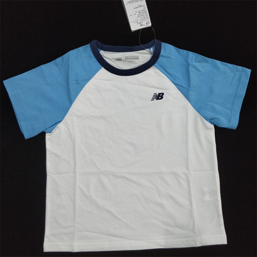 New Balance 夏季儿童运动休闲短袖T恤 7ED2S053-BL