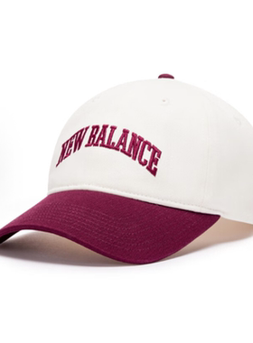 NEW BALANCE春夏鸭舌帽男女遮阳棒球帽LAH33417-BG