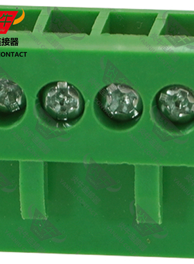 3.96mm扁平插拔式PCB接线端子HT396K橘黄橙黄绿色连接器接插件