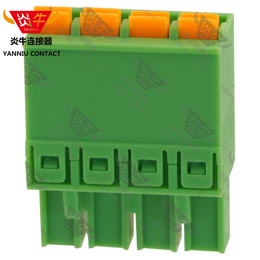 5.08mm炎牛凤凰弹簧插拔式PCB接线端子YN2EDGKN/KF/FKCN 2,5-ST