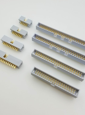 2.54mm台湾正凌精工Nextron直针简易牛角插座DC3镀金 10P-64P