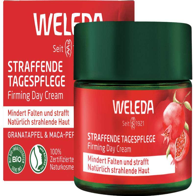 德国直邮 Weleda石榴籽 光泽紧致保湿日霜 原装 抗皱纹再生晚霜