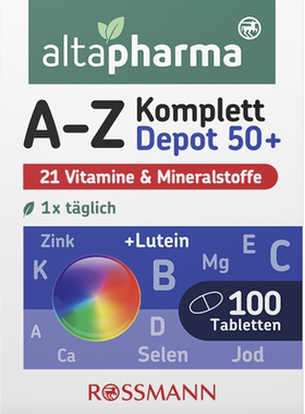 德国直邮 altapharma A-Z复合维生素 多种矿物质 微量元素 缓释片
