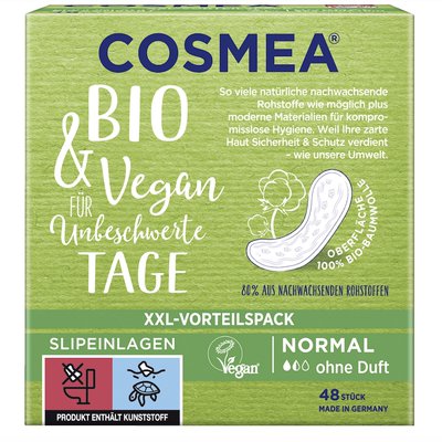 德国直邮 Cosmea Bio Comfort有机棉护垫无荧光剂无香味 德国制造