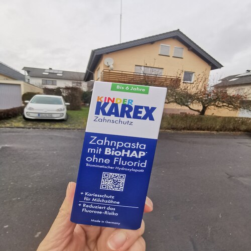 德国超市直邮Karex 0-12岁木糖醇婴儿儿童牙膏 无氟 修护牙釉质
