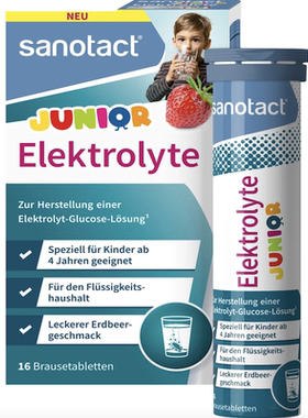 德国直邮sanotact Elektrolyte4岁开始成人电解质矿物质泡腾片